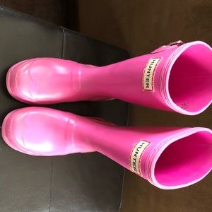 Hunter boots size 1US PINK